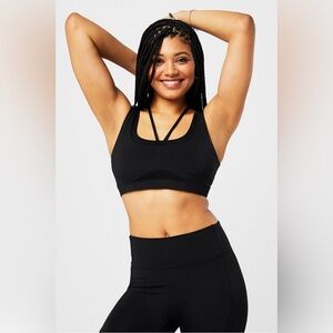 FABLETICS Bra Motion365+ Mesh Medium Impact Sports Bra In Black 🖤